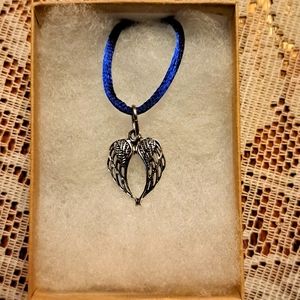 Silver Angel Wings Necklace